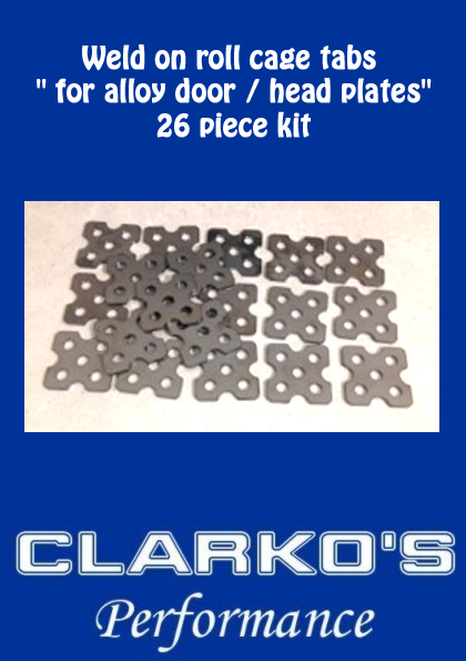 Weld on roll cage tabs Delux ( 26 piece kit)